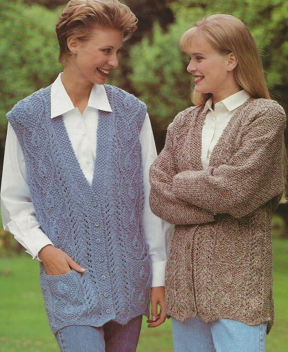 Aran gilet knitting pattern cheap