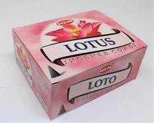 Lotus Incense Cones: Bulk Lot 12 Packs of 10 Cones, 120 Total! HEM BRAND