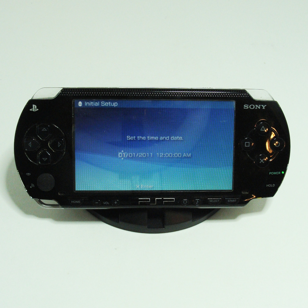 Sony PlayStation Portable Black (PSP1001) Tested, Reset w/ Battery and