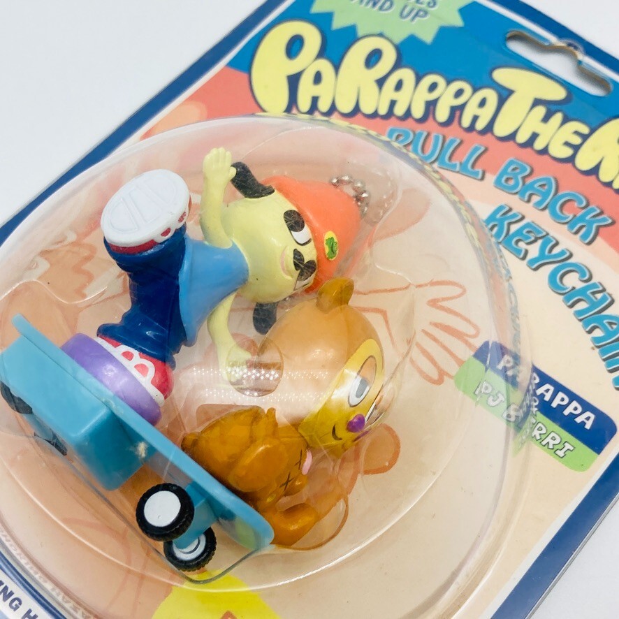 た*き様 パラッパラッパー レッツドライブ フィギュア タカラ PARAPPA THE RAPPER Vintage PJ Berri Pullback Car Toy Figure