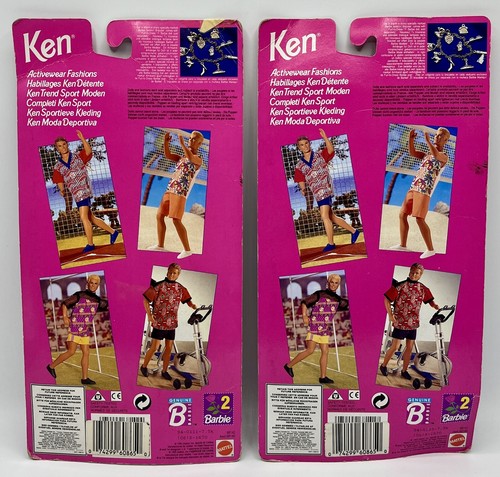 Lot neuf 2 Tenues détente pour Ken : Plage & base-ball - (Barbie) Mattel 1993 - Photo 4/5