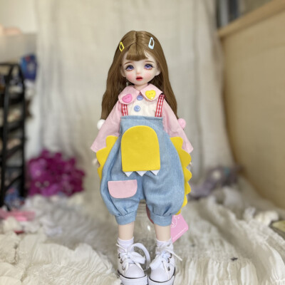1/6 BJD Doll Girl Cute Face Make up + Eyes Clothes Shoes Figures Toys XMAS GIFT