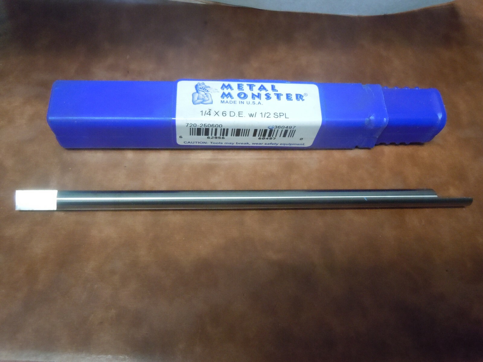 1/4" Diameter x 6" Long DE Monster Carbide Split Blank USA 1/2" Split