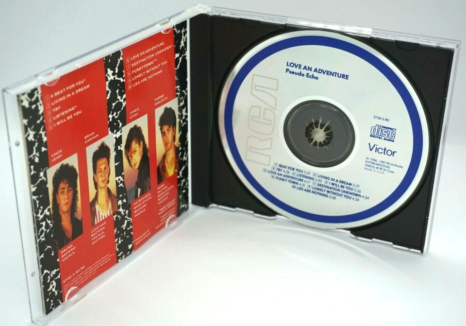 Pseudo Echo - Love An Adventure CD Album (US Press 1987) - Funkytown - HTF - Image 3 of 3