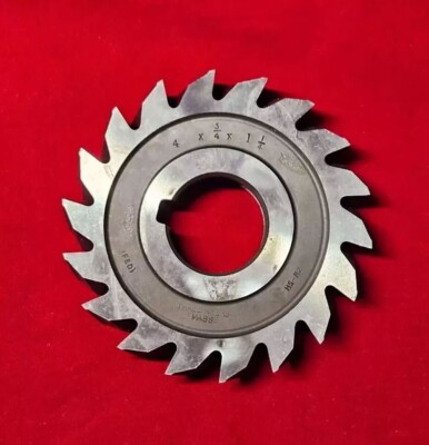 F&D A-186 Plain Mill Cutter - 4'' OD X 3/4'' W X 1-1/4'' Bore, HSS, M2 USA - NEW