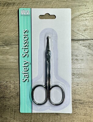 HALSA Spa Essentials Metal Safety Scissors NEW IN PACKAGE