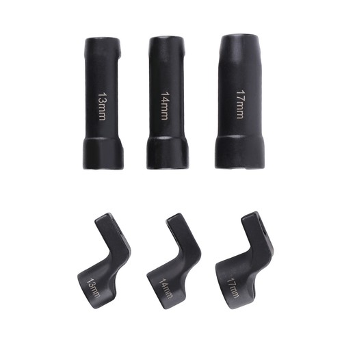 EGT Sensor Werkzeug Set 6tlg Steckschlüssel mit Versatz 13 14 17mm 3/8" CRMO - Picture 8 of 12