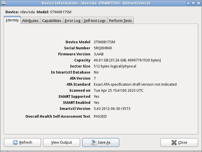 Seagate ST940817AM EE25.2 40GB Industrie PC SAC600.HDDI-05 HDD - Bild 3 von 3