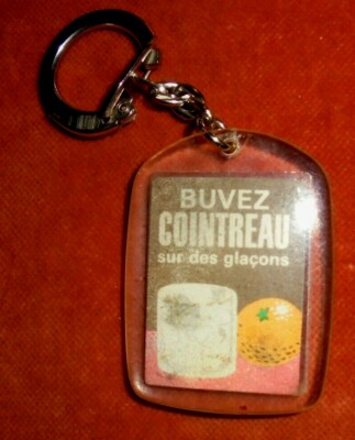 Drink Cointreau Keyring with Ice Cubes - Orange 