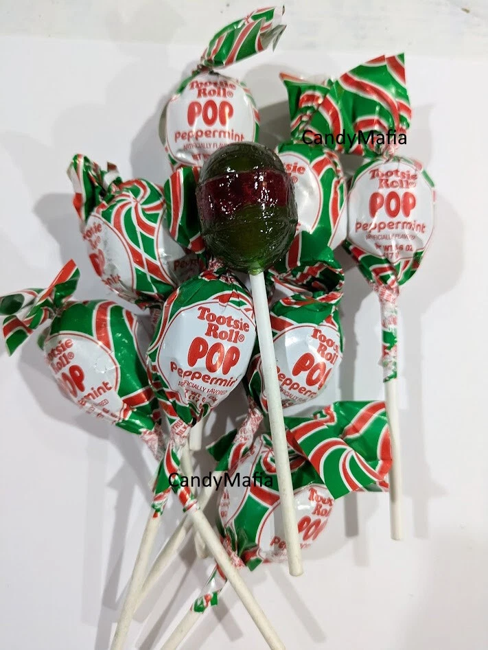 Tootsie Pops Candy Cane Tootsie Pop 60 lollipop sucker Peppermint 2025 Edition! - Image 2 of 2