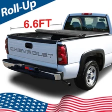 Soft Roll-Up Bed Cover Tonneau Cover for 99-06,07 Classic Silverado 1500 6.5FT