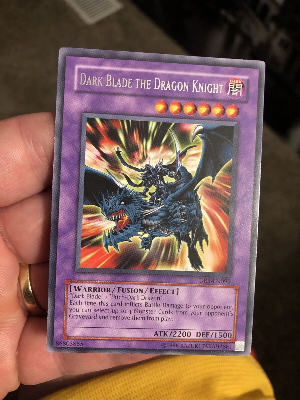 Dark Blade The Dragon Knight Rare Fusion + Dark Blade + Pitch Dark Dragon