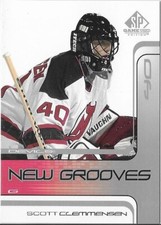 2001-02 SP Game Used SCOTT CLEMMENSEN rookie card #84