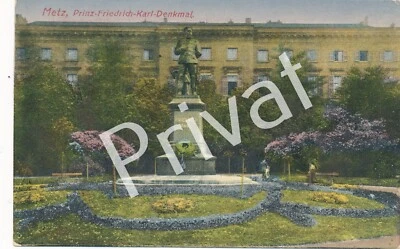 Carte Postale Litho Couleur Metz Prinz-Friedrich-Karl-Denkmal Non Envoyée M1.41 - Photo 1/2