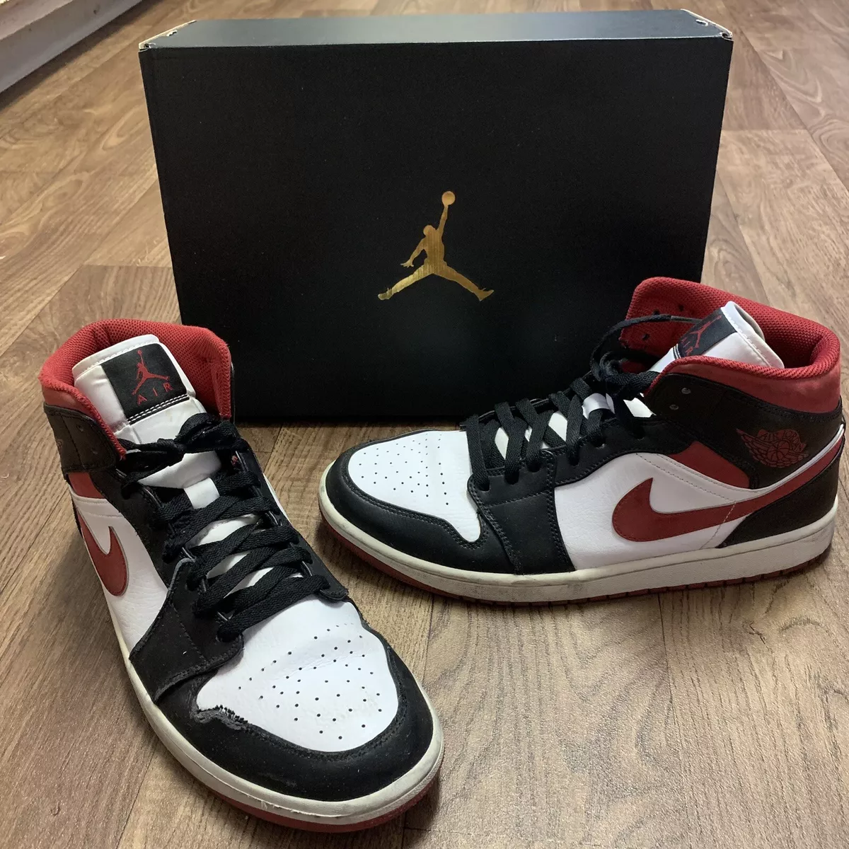 Jordan 1 Retro High OG White/University Red/Black Men's Shoe