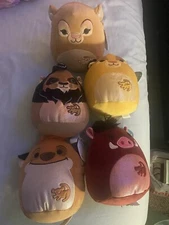 Lot Of 5 Lion King Squishmallows. Nala. Simba. Scar. Timone. Pumba. 30th Anniver