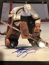 St. Louis BLUES Mike LIUT #1 Face OFF Signed C.L. 8X10 Holo & COA FAN-FAV a GEM!