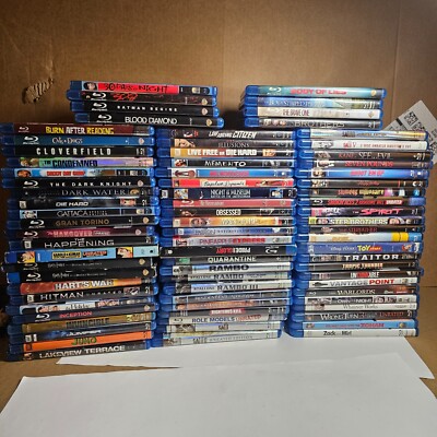 ~200+~ $5.00 EACH BLU-RAY MOVIES LIGHTLY USED COMBINED MOVIE SEALED DISC DVD