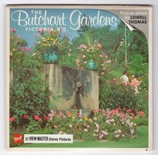 Butchart Gardens Victoria BC ViewMaster Packet A-016 with GAF Factory TEST Reels