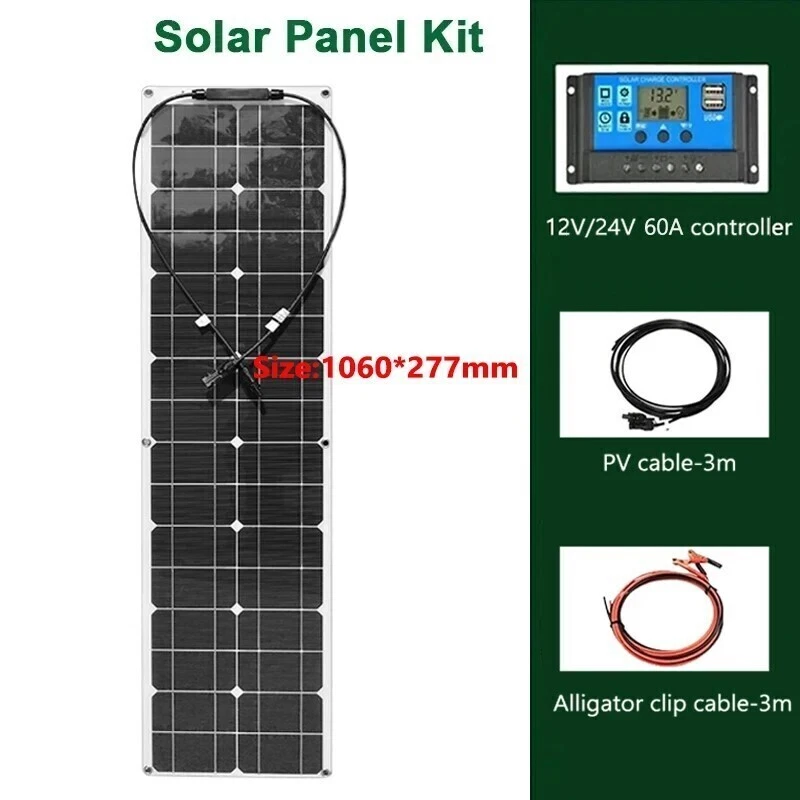 Gratis 75W Solarmodul, schmal & lang