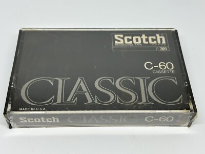 Scotch Classic C-60 Leerkassette Audio Cassette Tape NOS OVP 1975 Made in USA