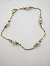 Armband Perle 585 er Gelbgold 19 cm