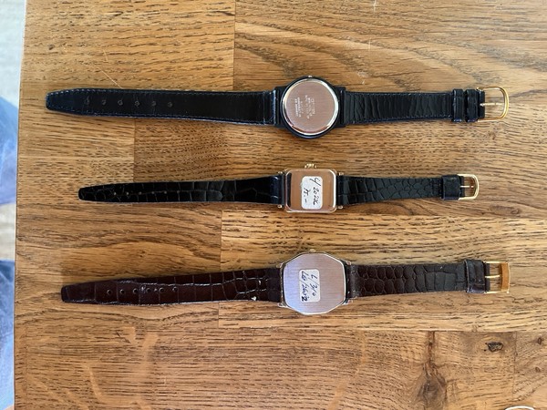 Lot De 3 Boîtiers De Montres Anciens Avec Bracelets