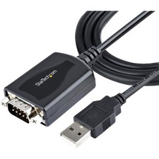 StarTech 3ft 1m USB to Serial Cable with COM Port Retention 1p3fpcusbserial