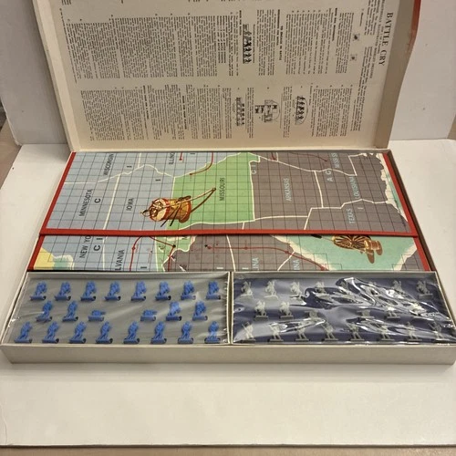 Vintage 1961 Milton Bradley BATTLE-CRY American Heritage Civil War Board Game