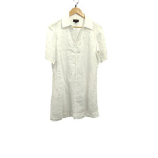 Quince White Basic Sleeved Dress XS