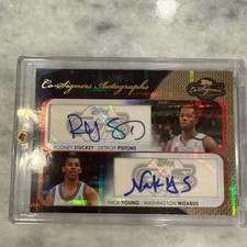 2008-09 Topps Full Court Co-Signers Autographs Rodney Stuckey / Nick Young #3/3
