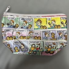 Garfield Kosmetiktasche Comic Muster Retro Größe 12 cm 21 cm 8 cm Make-up