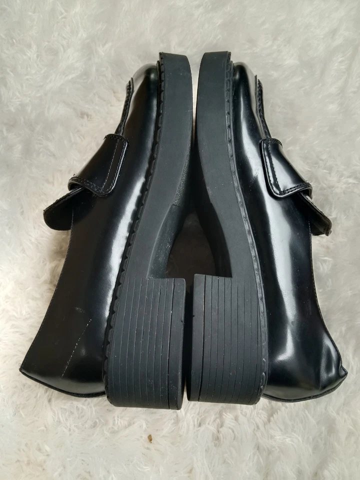 prada metallic brushed loafers women size 36 - Image 3 of 4