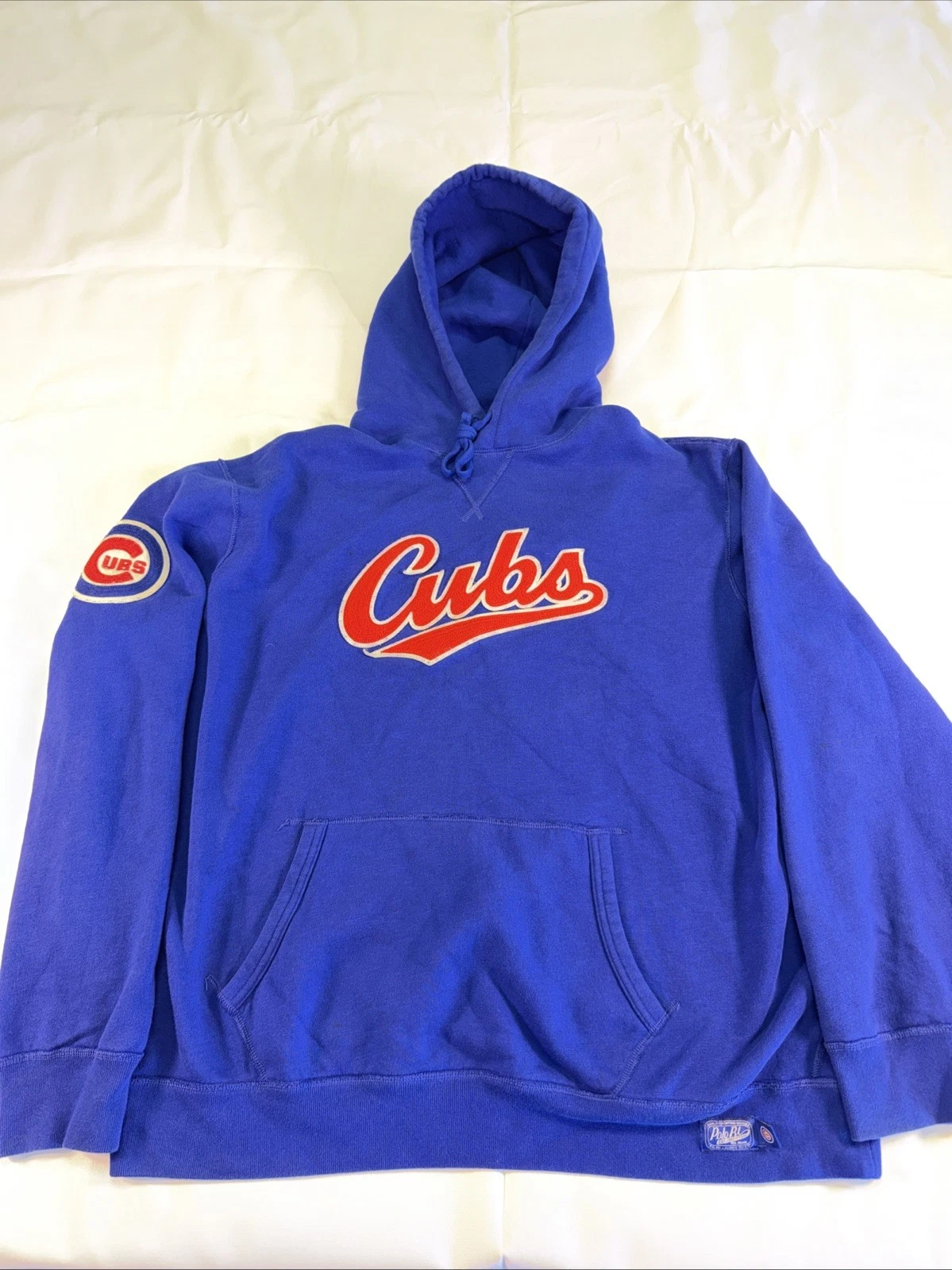Polo RL Cubs Hoodie XXL Embroidered Logo Pullover Blue Streetwear