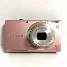Canon PowerShot A2400 IS Pink Digital Camera Used Tested From Japan