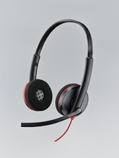 Poly Blackwire 3220 Wired Headset Plantronics Noise-Canceling Mic Stereo Design