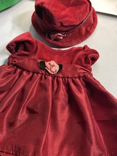 American Girl Doll Bitty Baby Rosy Red Holiday Christmas Outfit Set Retired