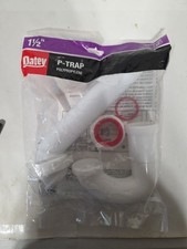 Oatey Sink Drain P-Trap with Reversible J-Bend Plastic White 1-1/2" 1000 050 138