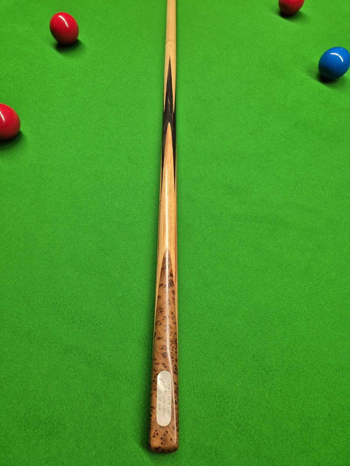 ** Burroughes & Watts  - J.P MANNOCK - Maple Cue" ONE PIECE. Antique Snooker cue