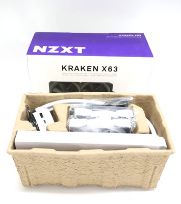USED NZXT Kraken X63 RGB 280mm Liquid CPU Cooler RL-KRX63-01 ''User Manual Miss''