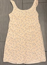 American Eagle Pink Floral Tank Dress Size Small Smocked Back Lined
