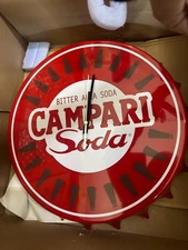 Orologio Pubblicitario Campari Soda Milano design DA collezione  OROLOGIO PARETE