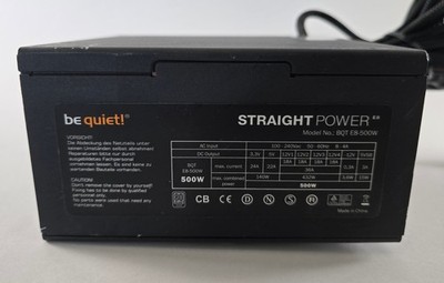 Be Quiet! Straight Power E8 Netzteil Power Supply BQT E8-500W