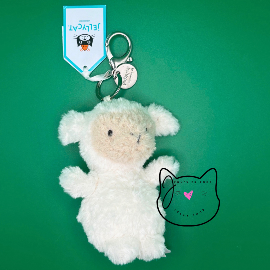 Jellycat LITTLE LAMB BAG CHARM New BNWT RETIRED Sheep Soft Plush