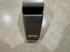 Vintage Acme Thunderer Whistle w/ Cork Pea Made England Military Sports Police