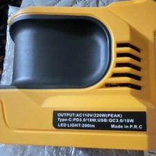 UIN12-DW1 Portable Power Inverter for DeWALT 20V Battery 110V 220W