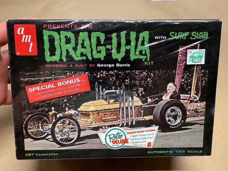 AMT Drag-U-La W/ Surf Slab 1/25 Scale Model Kit Factory Sealed New 2011 BARRIS