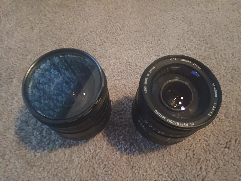 Sigma DL Hyperzoom Macro Lens 28-200mm 1:3.5-5.6 Pre-owned Vg Conditions 2 Lot - Image 2 of 4