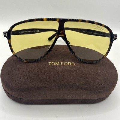 Tom Ford VLADIMIR TF1211 52E Dark Havana/Brown Photochromic Sunglasses