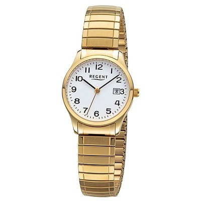 Regent Damen Armbanduhr Analog Edelstahlarmband gold URF1513